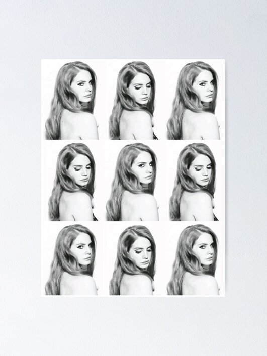 Thumbnail 1 of 3, Poster, Lana Del Rey collage designed and sold by waterdreams.