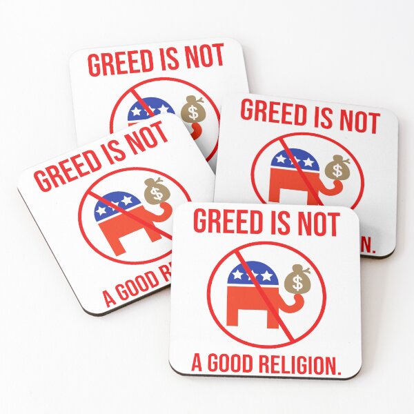 Item preview, Greed is not a good religion. designed and sold by Rachel the Artist .