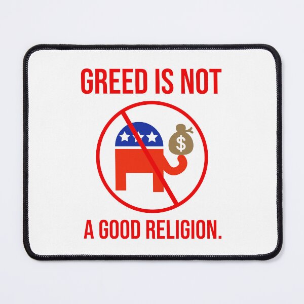 Item preview, Greed is not a good religion. designed and sold by Rachel the Artist .