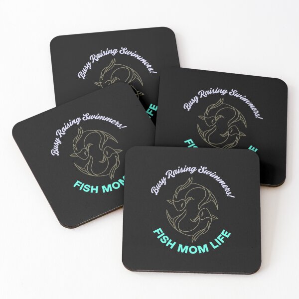 Item preview, Fish Mom Life | Busy Raising Swimmers | Funny Aquarium Keeper | Bold Black Edition designed and sold by ShwethaSSK.