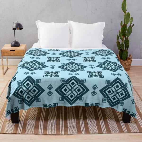 Item preview, Refreshing seamless pattern combining bohemian charm and tribal geometric design designed and sold by zephstudoartist.