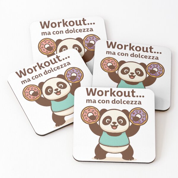 Item preview, Workout… ma con dolcezza - Panda e Donut designed and sold by Giomyke16.