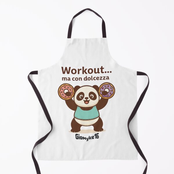 Item preview, Workout… ma con dolcezza - Panda e Donut designed and sold by Giomyke16.