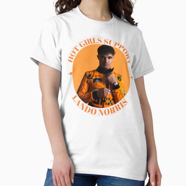 Lando Norris Helmet Formula 1 Oversized T-shirt L / White
