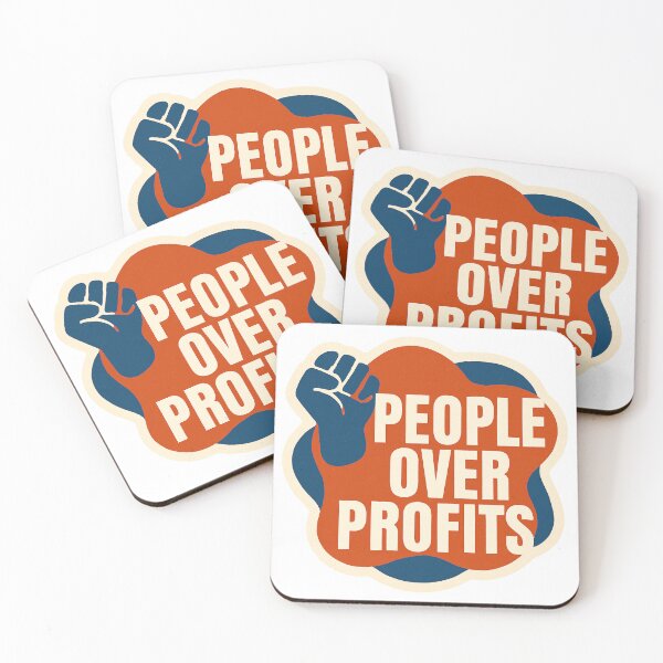 Item preview, Anti-Corporate Greed - People Over Profits designed and sold by ZibiArt.