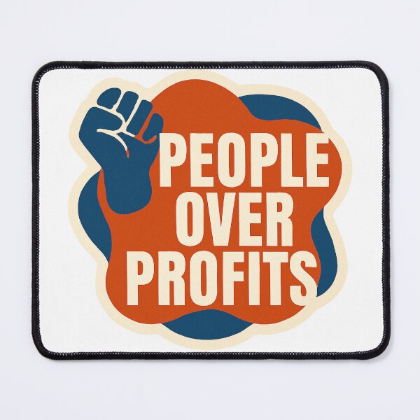 Item preview, Anti-Corporate Greed - People Over Profits designed and sold by ZibiArt.