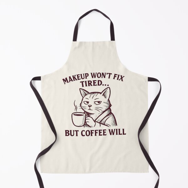 Item preview, Makeup Won't Fix Tired... But Coffee Will - Funny Matching Couple designed and sold by DemureArtsy.