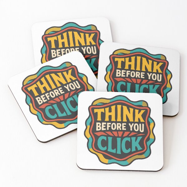 Item preview, Resist AI Manipulation - Think Before You Click designed and sold by ZibiArt.