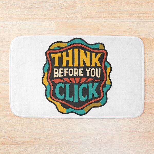 Item preview, Resist AI Manipulation - Think Before You Click designed and sold by ZibiArt.