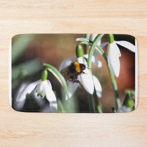 Item preview, Bumblebee on a snowdrop designed and sold by GreyFeatherPhot.