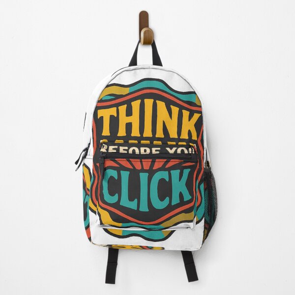 Item preview, Resist AI Manipulation - Think Before You Click designed and sold by ZibiArt.