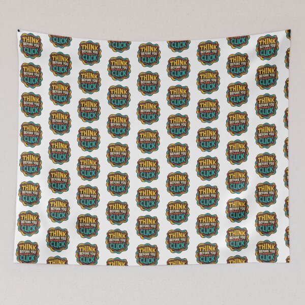 Item preview, Resist AI Manipulation - Think Before You Click designed and sold by ZibiArt.