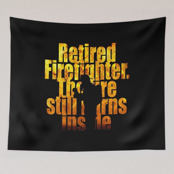 Item preview, Retired Firefighter The Fire Still Burns Inside Retirement Essential T-Shirt designed and sold by SunflakeStudio.