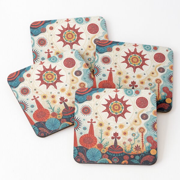 Item preview, Vibrant Mexican Folk Symbolism #7 designed and sold by BoBiloArt.