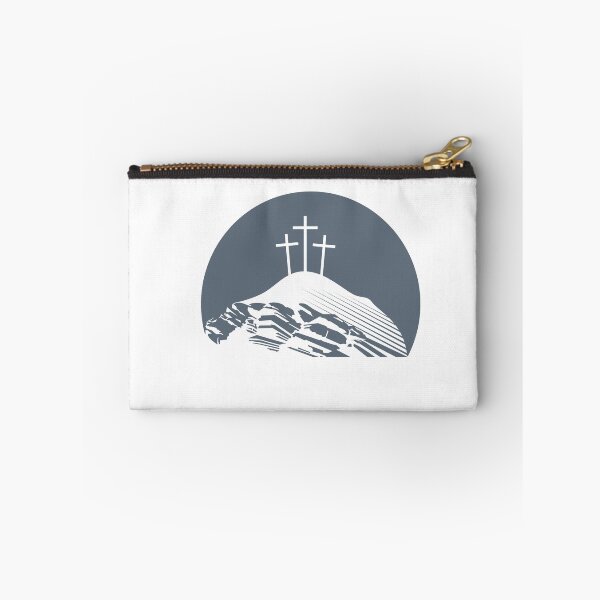 Item preview, Minimalist Three Crosses Mountain - Calvary Silhouette Art designed and sold by IntheLightSola.