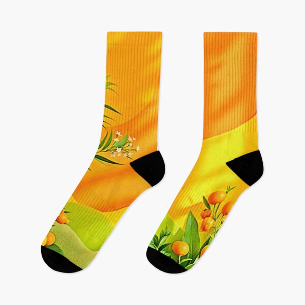 Item preview, Citrus and Leaves Graphic designed and sold by Health And Fitness Posts e-Store.