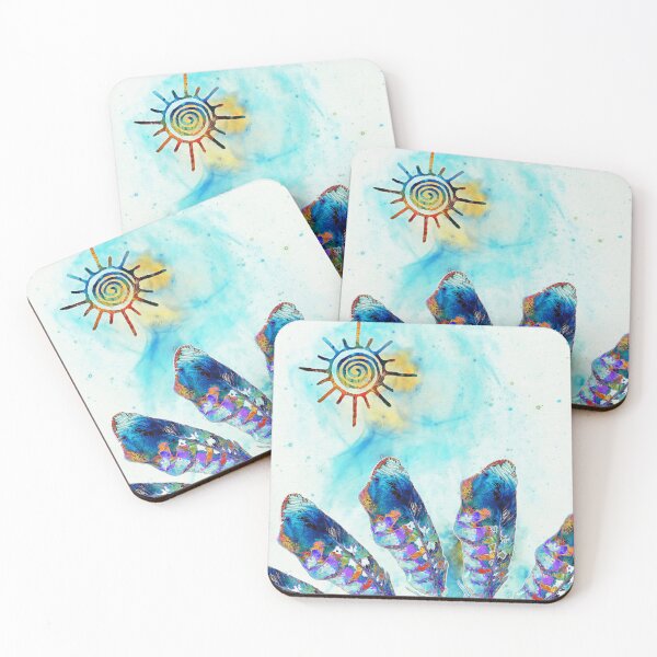 Item preview, Sacred Energy Feather Sun Art designed and sold by Sharon Cummings Art.