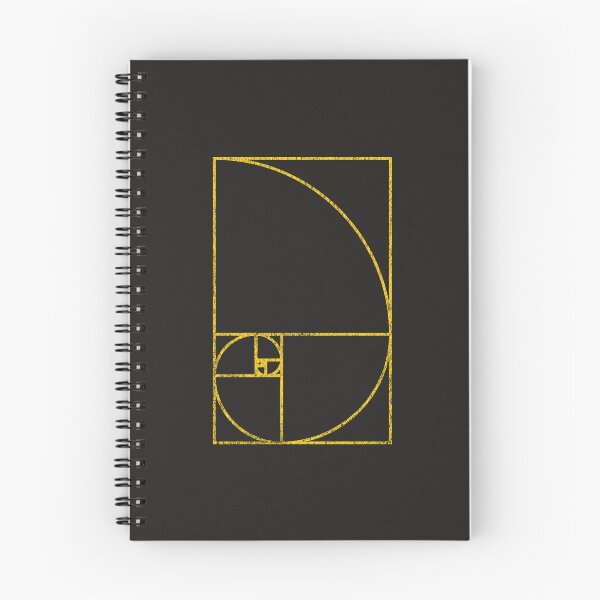 Item preview, Distressed Fibonacci Spiral – Golden Ratio Geometry (Dark Colors) designed and sold by Pi Foundry.