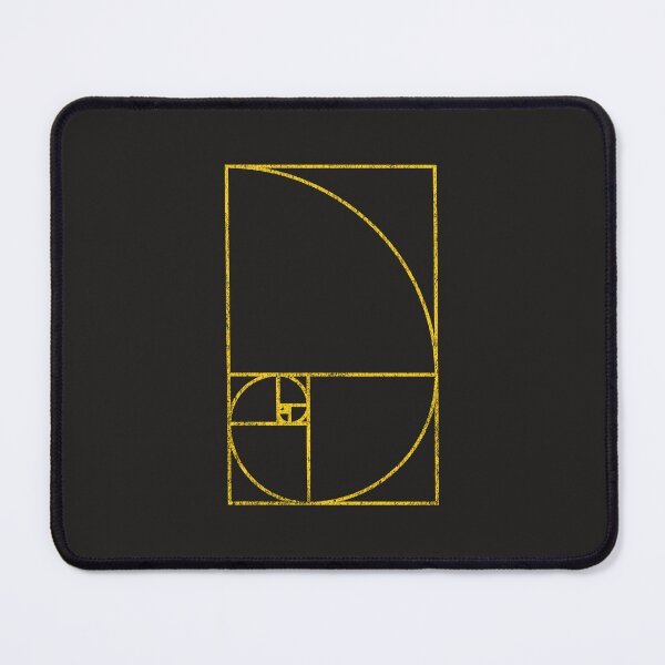 Item preview, Distressed Fibonacci Spiral – Golden Ratio Geometry (Dark Colors) designed and sold by Pi Foundry.