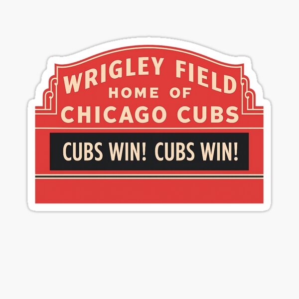 Item preview, Wrigley Field Cubs Win Marquee Sign designed and sold by ArtSpireWorks.