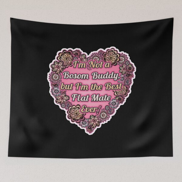 Item preview, Best Flat Mate Heart Shaped Funny designed and sold by PinkWinkDesigns.