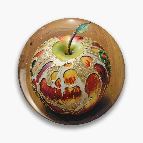 Item preview,  gold covered apple fruit art designed and sold by EmeraldeaArt.