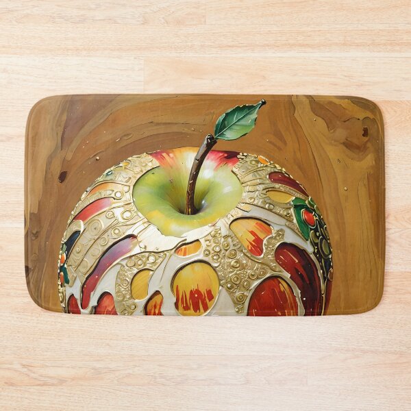 Item preview,  gold covered apple fruit art designed and sold by EmeraldeaArt.