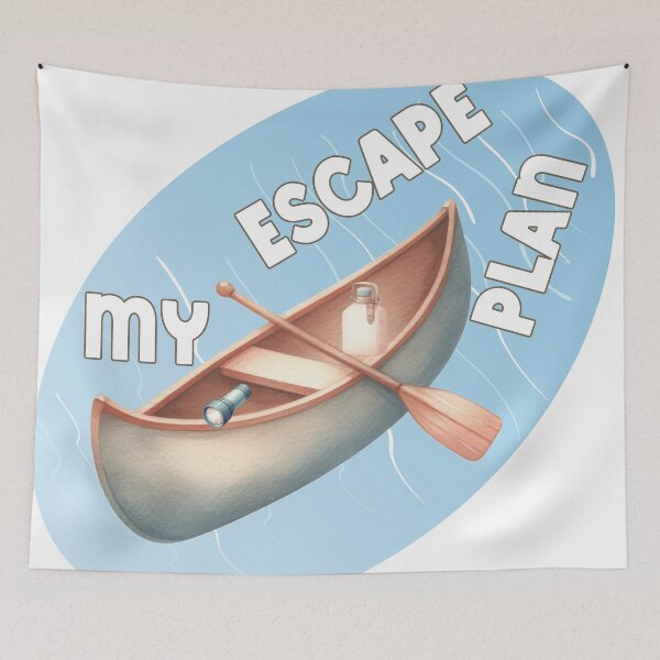 Item preview, My Escape Plan - Canoe designed and sold by Lori Winslow Designs.