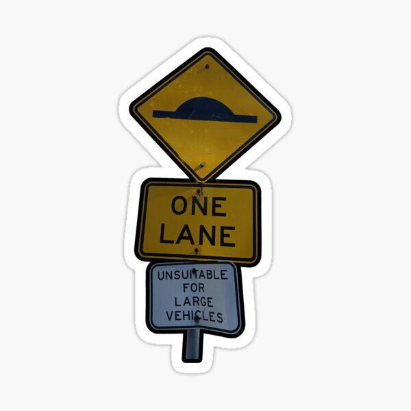 Item preview, One Lane Mix Sign designed and sold by SavantSnails.