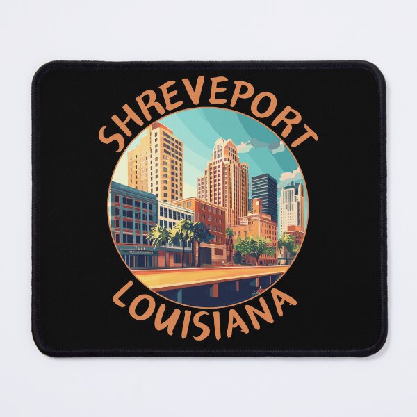 Item preview, Shreveport in Louisiana, USA Retro Travel Art Circle Emblem designed and sold by MaateoDesign.