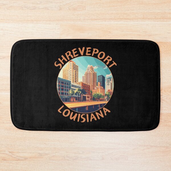 Item preview, Shreveport in Louisiana, USA Retro Travel Art Circle Emblem designed and sold by MaateoDesign.