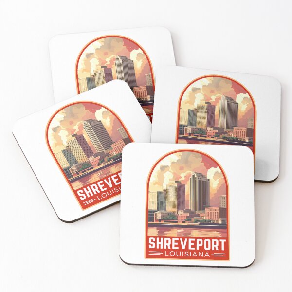 Item preview, Shreveport in Louisiana, USA Vintage Travel Art Emblem designed and sold by MaateoDesign.