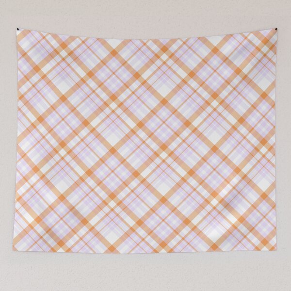 Item preview, Lavender and Orange Plaid designed and sold by Julie Erin Designs.