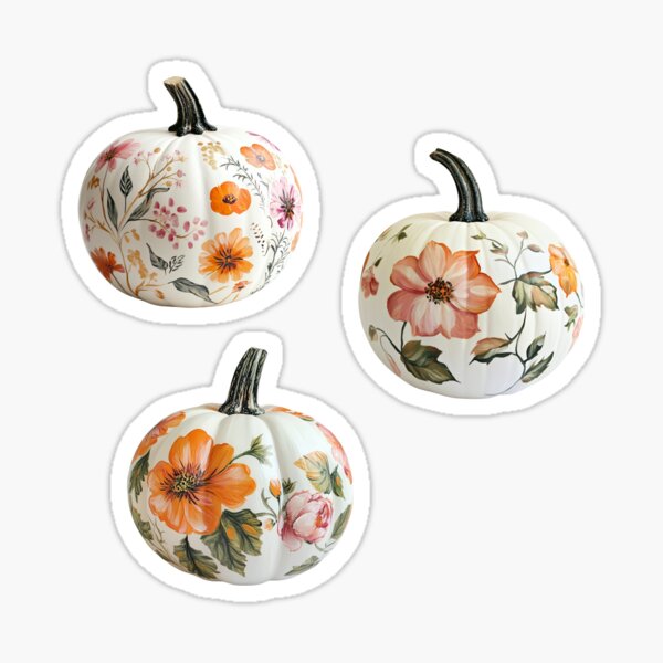 Item preview, Spring Floral Pumpkins designed and sold by GwenSnow.
