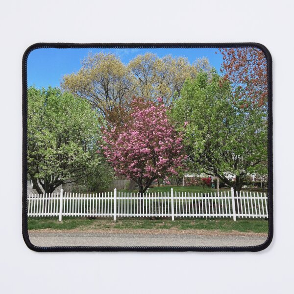 Item preview, Springtime Trees behind a Picket Fence designed and sold by Amanda1775.
