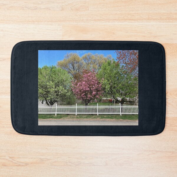 Item preview, Springtime Trees behind a Picket Fence  designed and sold by Amanda1775.