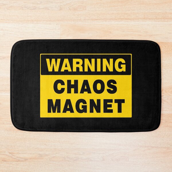 Item preview, WARNING SIGN, CHAOS MAGNET, INDUSTRIAL SIGNAGE, QUIRKY designed and sold by AASparksDesigns.