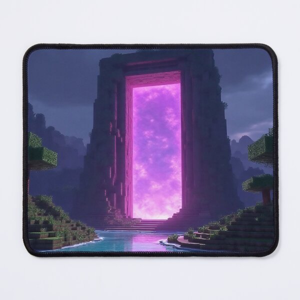 Aperçu de l'œuvre Art mural du portail du Nether créée et vendue par ApexArtz.