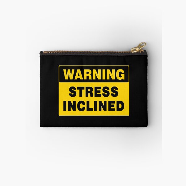 Item preview, WARNING SIGN, STRESS INCLINED, INDUSTRIAL SIGNAGE, QUIRKY designed and sold by AASparksDesigns.