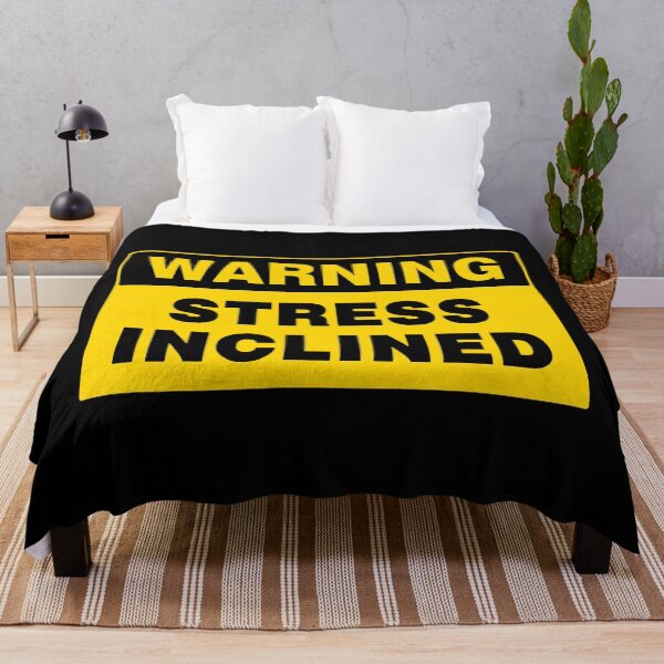 Item preview, WARNING SIGN, STRESS INCLINED, INDUSTRIAL SIGNAGE, QUIRKY designed and sold by AASparksDesigns.