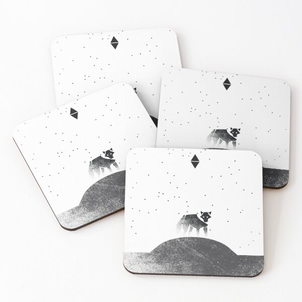 Item preview, Lone black dire wolf designed and sold by Stickers void.