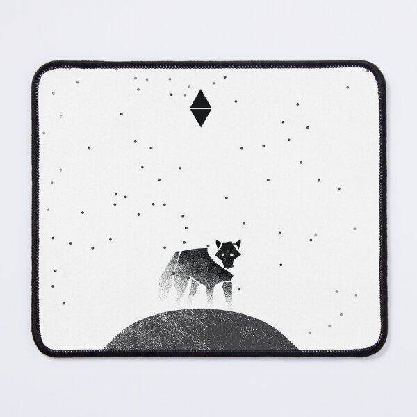 Item preview, Lone black dire wolf designed and sold by Stickers void.