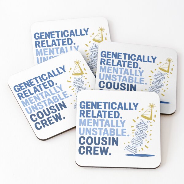 Item preview, Cousin Crew DNA Party Humor Design designed and sold by theartfulaspie.