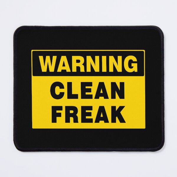 Item preview, WARNING SIGN, CLEAN FREAK, NOVELTY SIGNAGE, QUIRKY designed and sold by AASparksDesigns.