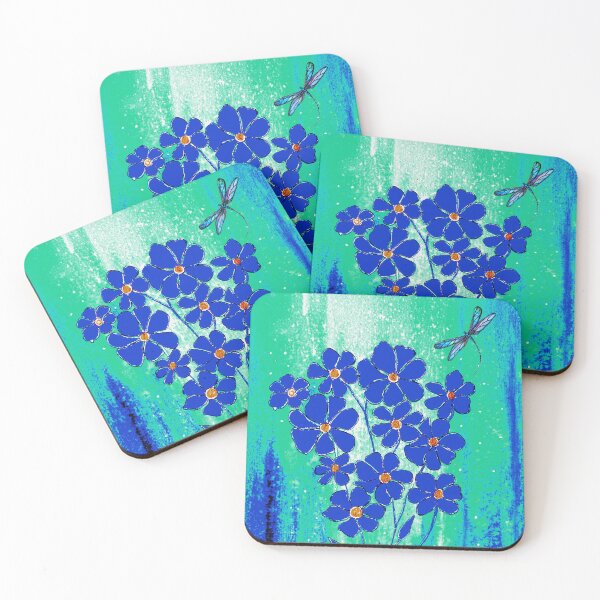 Artikelvorschau, Blumenspray in Blau entworfen und verkauft von Linda Callaghan.