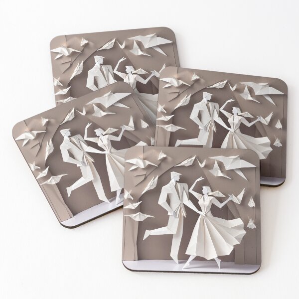 Item preview, Wedding couple - folding art designed and sold by cglightNingART.