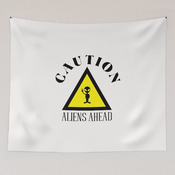 Item preview, Caution, Alien Invasion designed and sold by Sartoris Art.