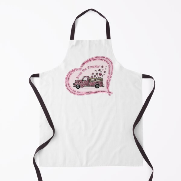 Item preview, Vintage Pink Truck "Keep On Truckin" designed and sold by PinkWinkDesigns.