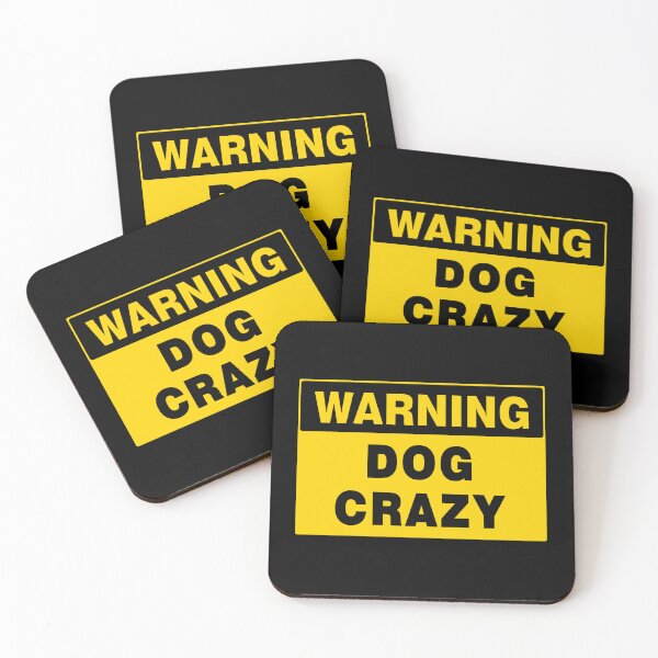Item preview, WARNING SIGN, DOG CRAZY, NOVELTY SIGNAGE, QUIRKY designed and sold by AASparksDesigns.