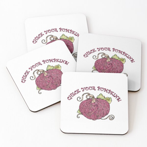 Item preview, Breast Cancer Awareness "Check Your Pumpkins" designed and sold by PinkWinkDesigns.